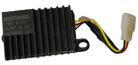 dc dc converter black with fuse